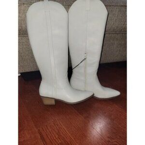 Universal Thread Women's Sommer Western Boots Off White/Ivory